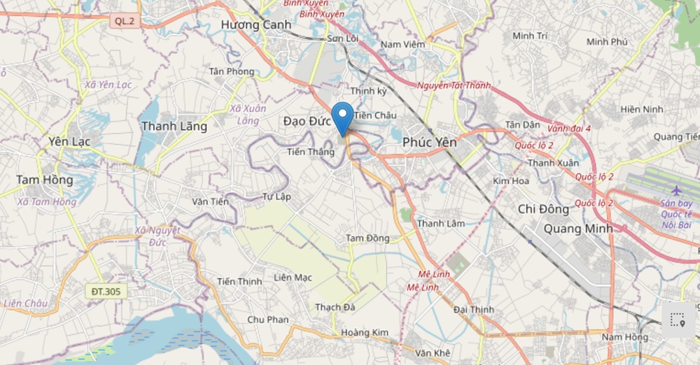 Vị trí Việt Đức Legend City, Xuân Lãng, Phú Thọ CĐT Thép Việt Đức