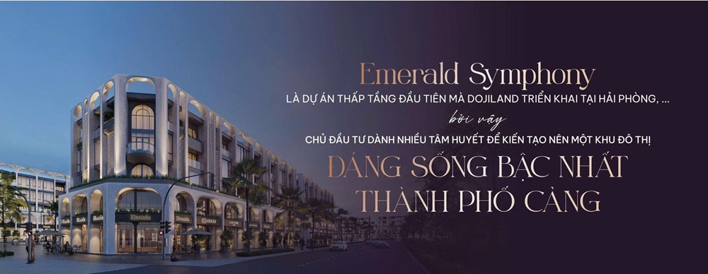 nhà phố Doji Emerald Symphony của Doji Land Thủy Nguyên Hải Phòng