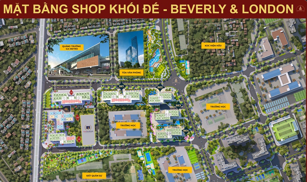 shop chân đế khối đế Beverly & London – Vinhomes Ocean Park 1 Gia Lâm