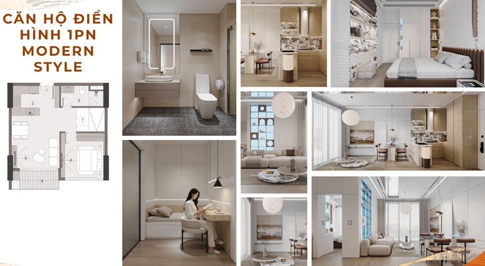 Căn hộ 1 phòng ngủ