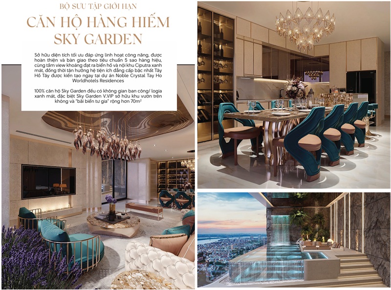 Căn hộ sky garden Noble Crystal Tây Hồ