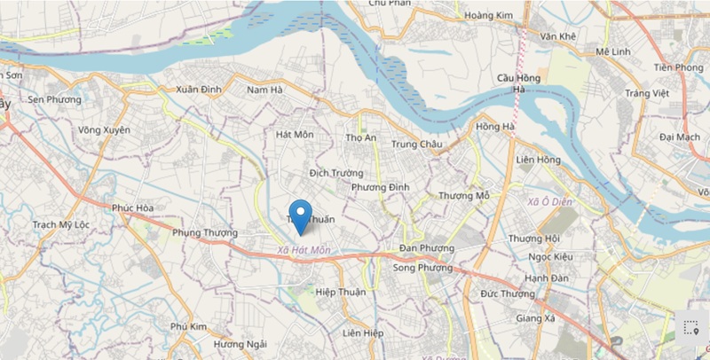 Cụm công nghiệp Nam Phúc Thọ tọa lạc tại xã Hát Môn, TP Hà Nội