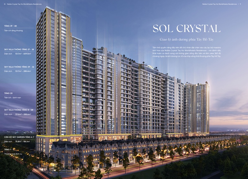 Noble Crystal Tây Hồ mở bán căn hộ chung cư