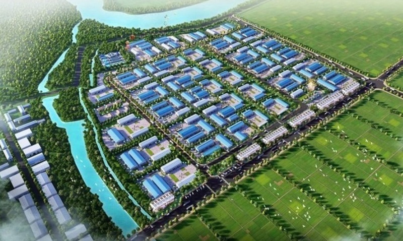 Phối cảnh Cụm công nghiệp Nam Phúc Thọ Hà Nội