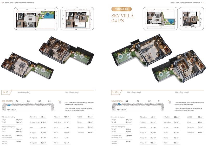 Sky Villa 4 PN tòa S5