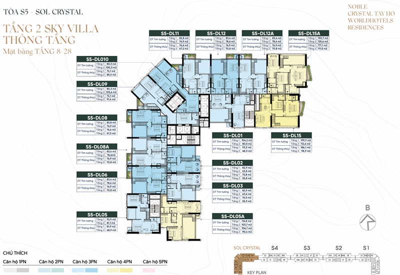 Tầng 2 Sky Villa Tòa S5