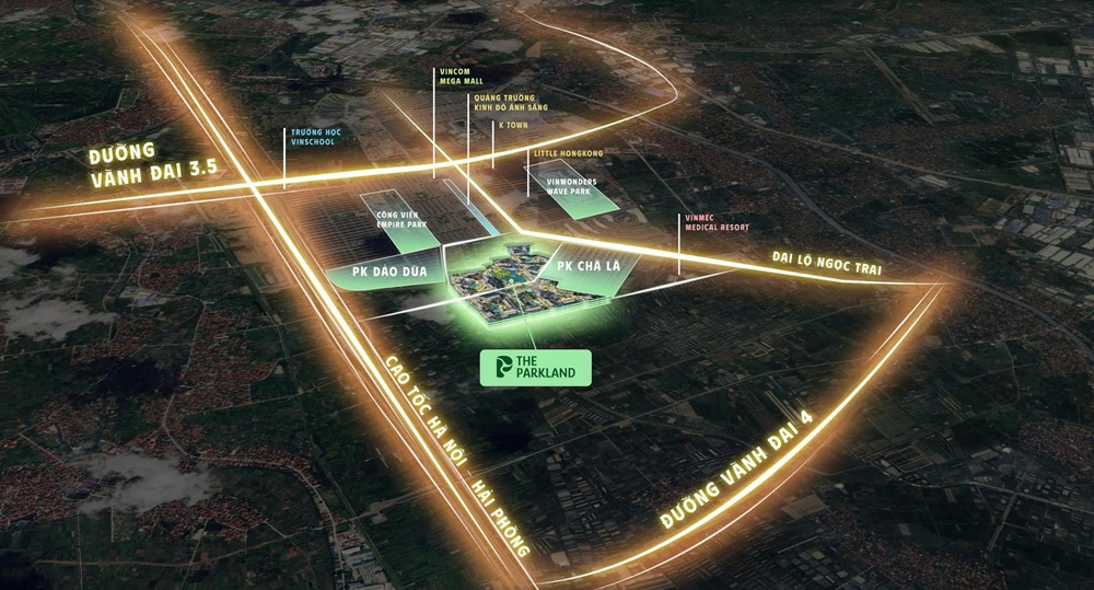 Vị trí The Parkland Imperia Ocean City mở bán