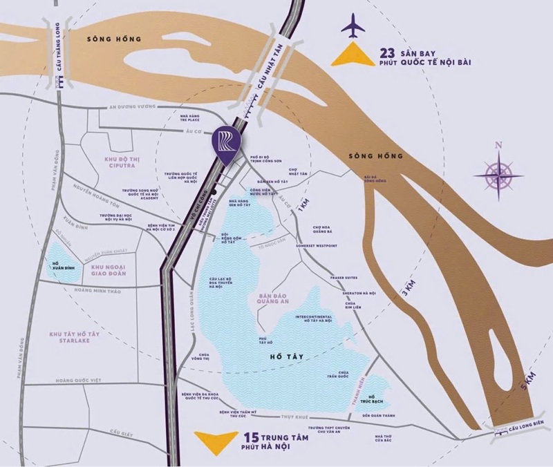 Kết nối vùng The Reflection West Lake