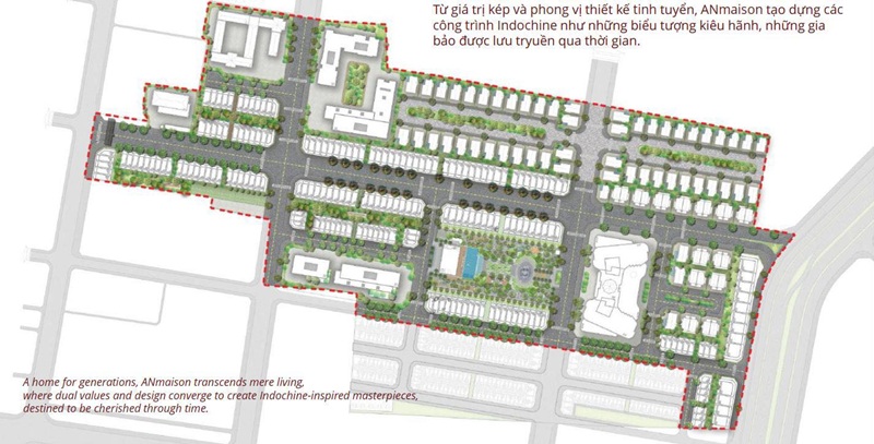 Mặt bằng dự án An Maison tại 226 Lê Lai Hải Phòng