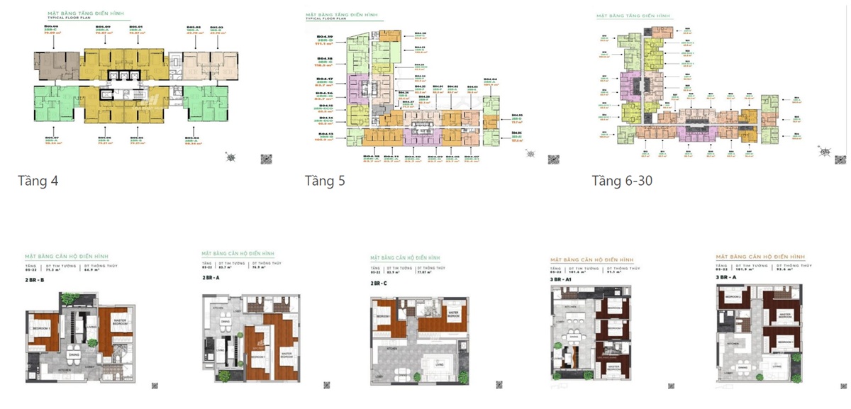 layout Căn hộ chung cư The Reflection West Lake
