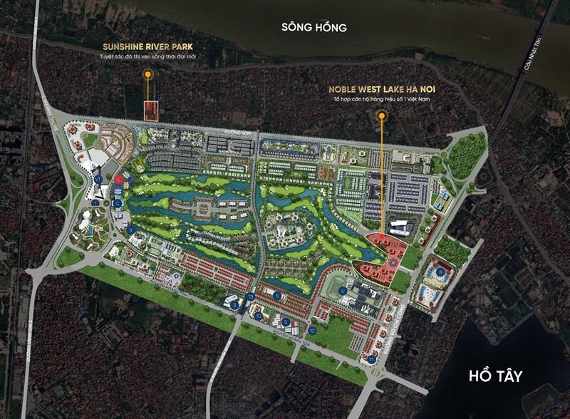 Vị trí Noble West Lake Ha Noi mở bán