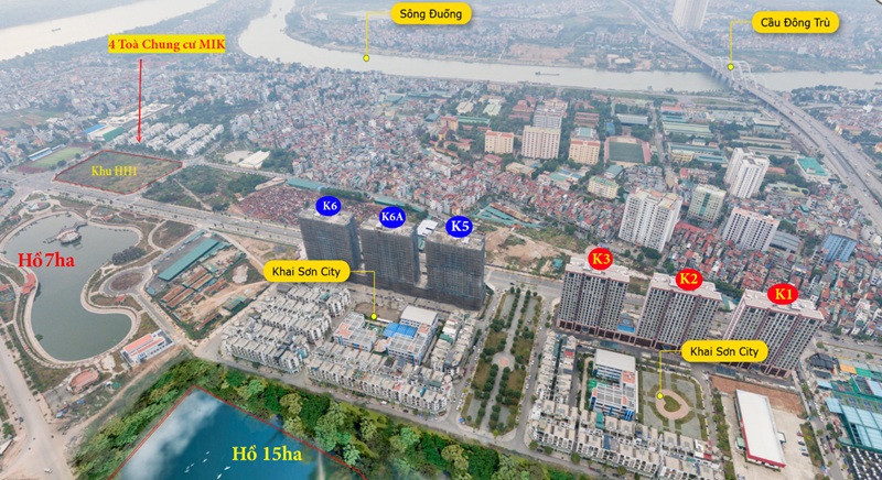 Vị trí The Magonilia Long Biên của MIK Group