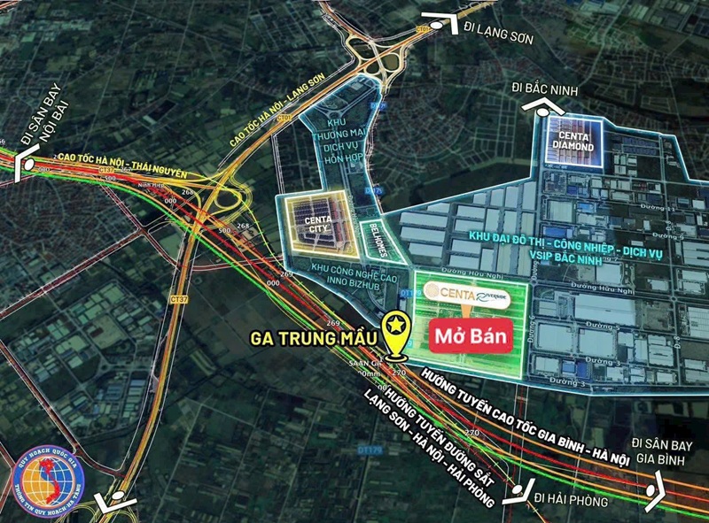 Centa Riverside – Mở Bán Đô Thị TOD Ga Trung Mầu mở bán