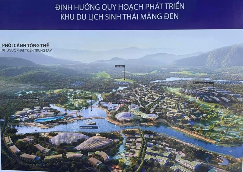 Khu du lịch sinh thái Măng Đen của Sun World Holding làm chủ đầu tư.