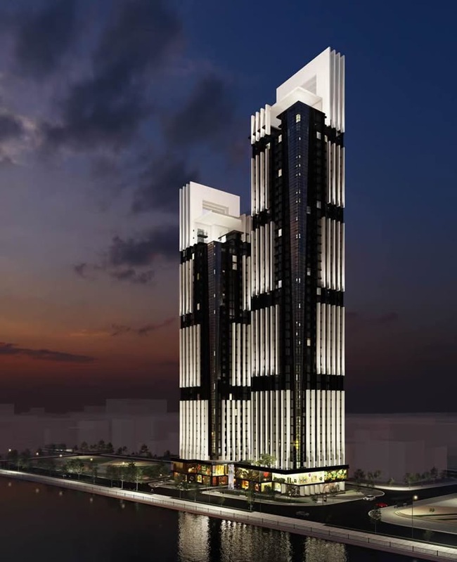 Phối cảnh Danang Landmark; Dự án do Công ty Cổ phần Cosmos Housing làm chủ đầu tư