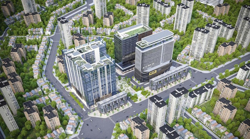 Phối cảnh dự án Việt Tiến Long Biên Của Tân Hoàng Minh