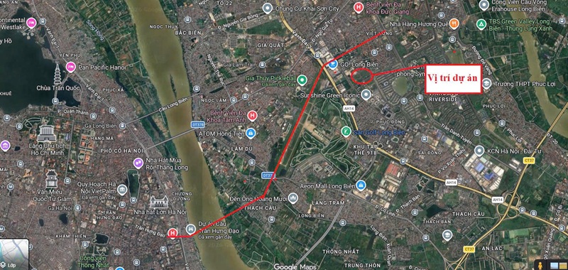 Vị trí Căn hộ chung cư legacy collections Long Biên CĐT Song Lộc