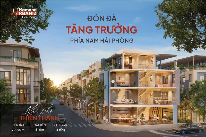 liền kề Khu đô thị Ramond Urbaniz Hai Phong