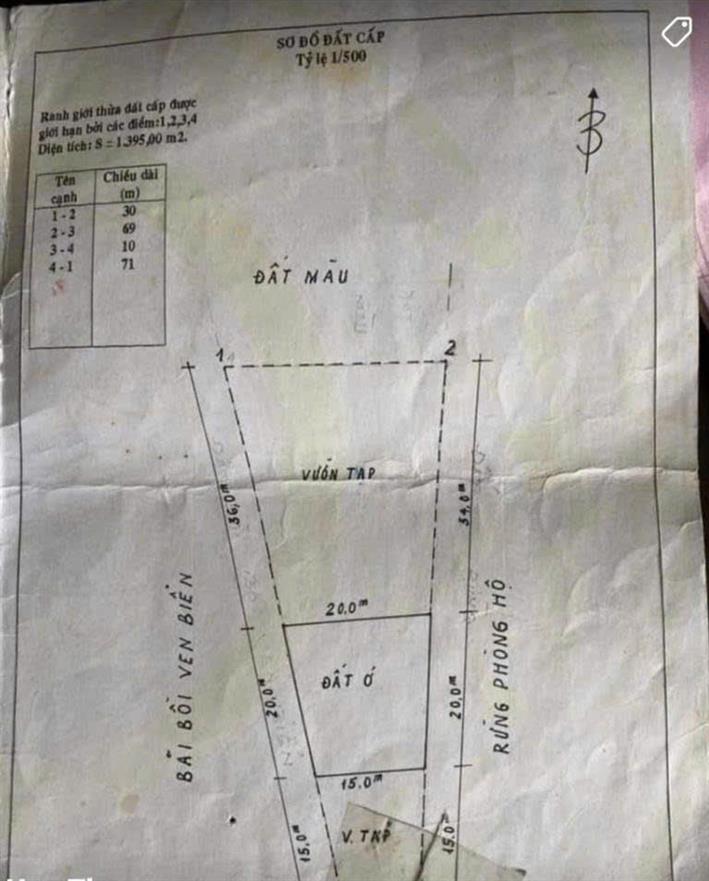 Bản vẽ Chuyển nhượng khu nghỉ dưỡng Vụng Tiên, Cô Tô, Quảng Ninh