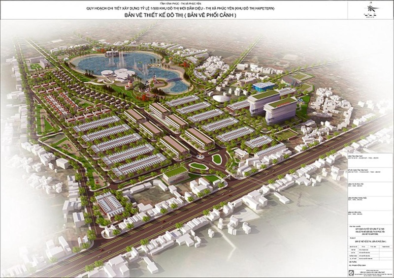 Khu đô thị mới Đầm Diệu Phúc Yên Vĩnh Phúc - Phú Thọ