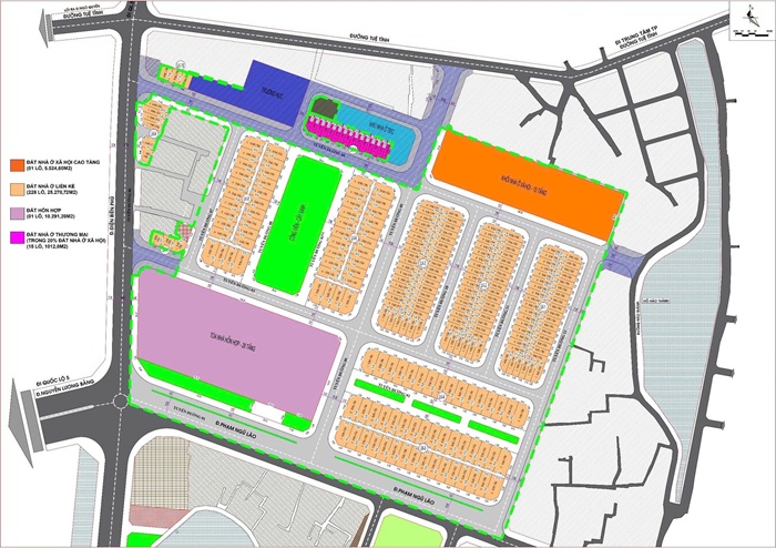 Mặt bằng Chuyển nhượng dự án 81,1ha Phạm Ngũ Lão, Hải Dương - Hải Phòng