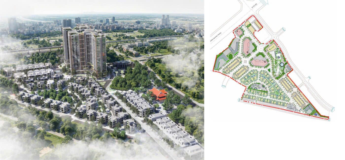 Mặt bằng Khu đô thị The Vista Văn La mở bán