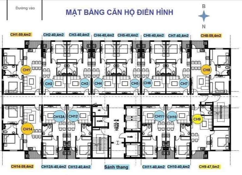Mặt bằng Sunrise Home HUD3 Ngọc Hồi Thanh Trì
