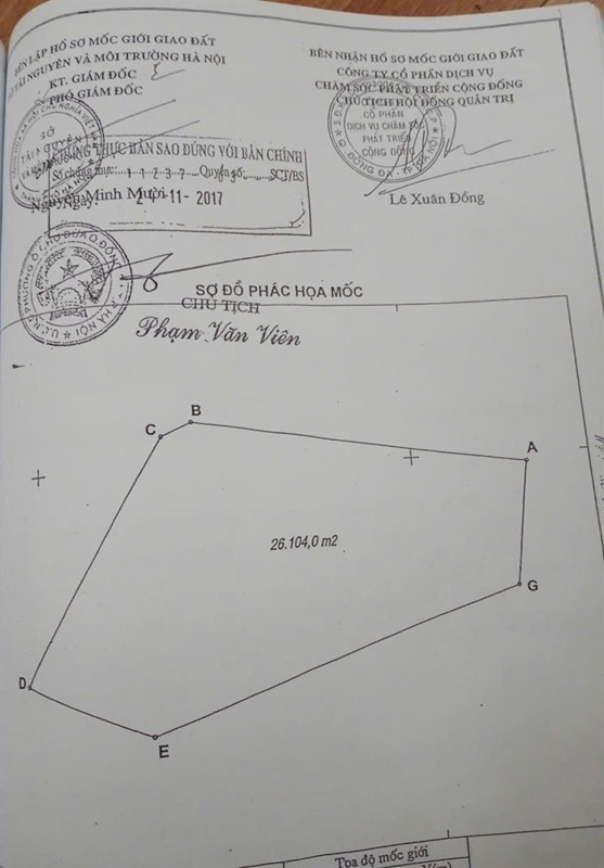 Sổ đỏ dự án bệnh viện tại Hà Nội