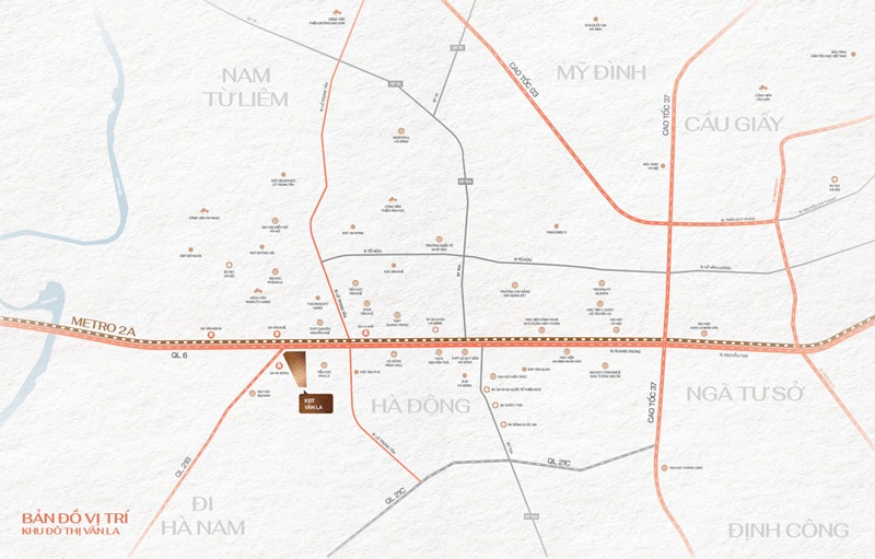 Vị trí Khu đô thị The Vista Văn La