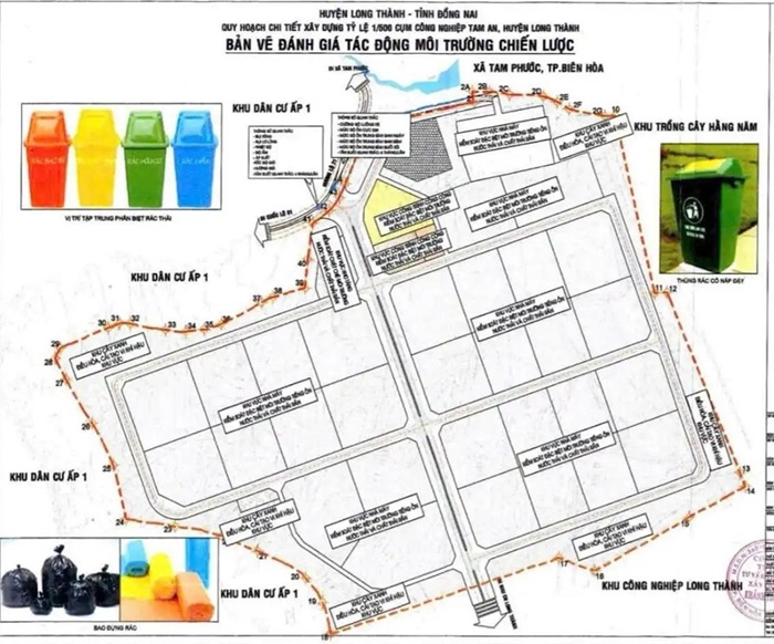 mặt bằng Chuyển nhượng Cụm công nghiệp 50,9 ha tại Long Thành Đồng Nai