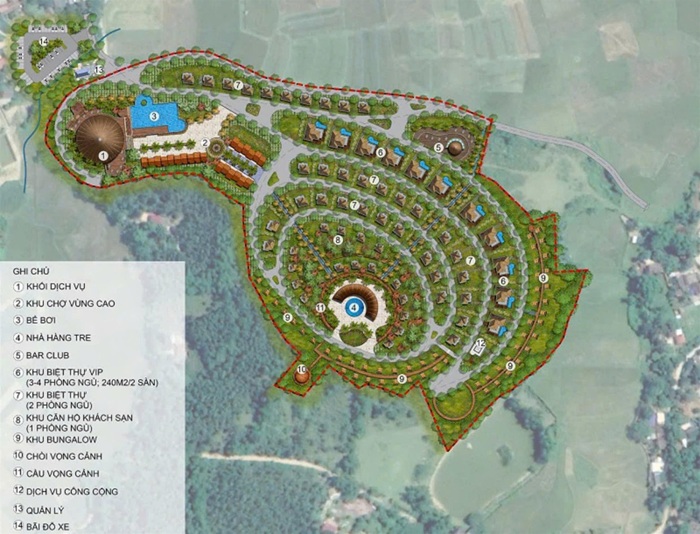 phối cảnh Long Thành Hòa Bình Luxury Resort