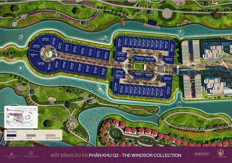 Biệt thự phân khu Q2 The Windsor Collection Ciputra Tây Hồ Tây
