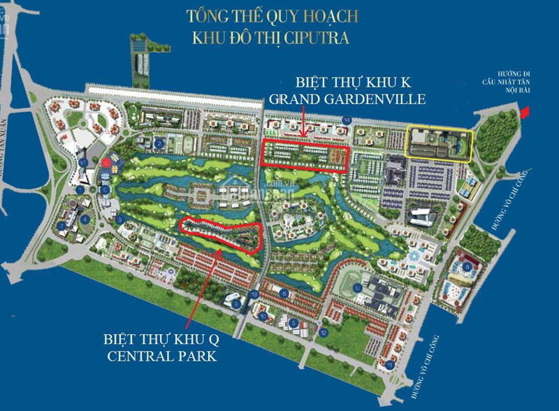 Ciputra Central Park Villas biệt thự cao cấp Tinh Hoa
