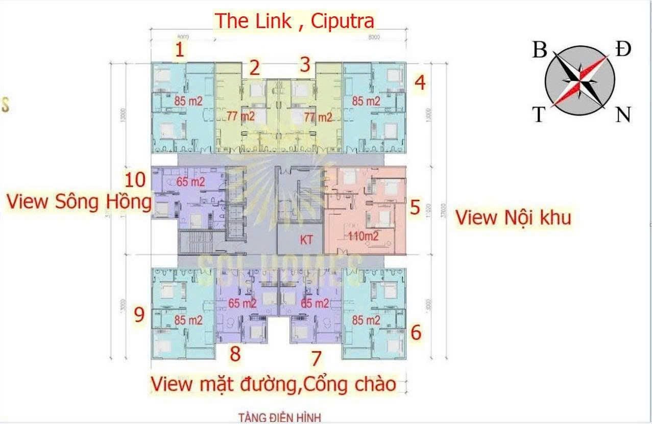 Mặt bằng về dự án IA25 Ciputra