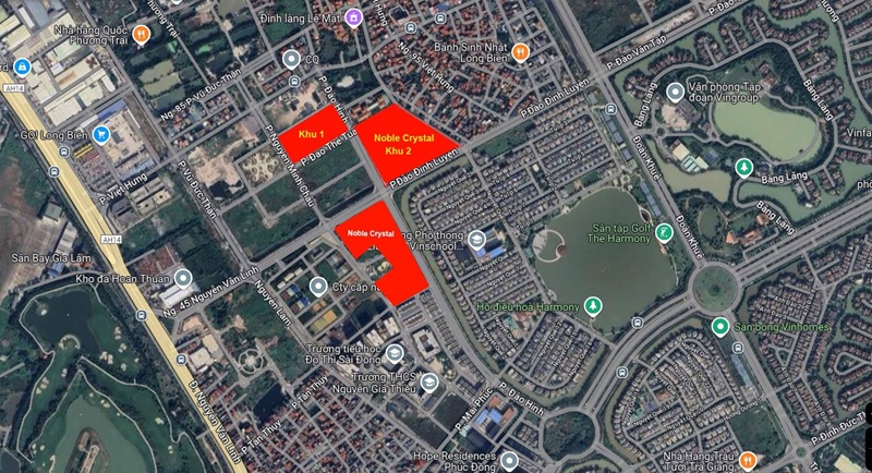Vị trí dự án Noble Palace Long Biên