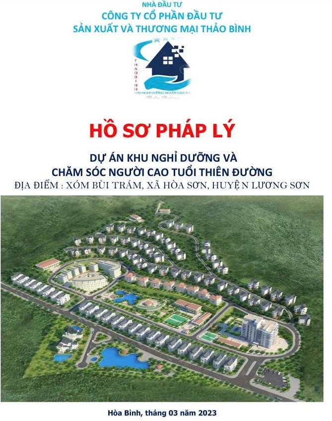 Chuyển Nhượng Dự Án Viện Dưỡng Lão 10,6ha Tại Lương Sơn, Hòa Bình