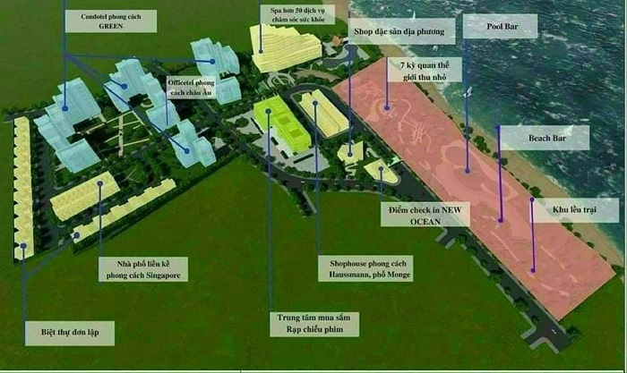 Chuyển nhượng Khu sinh thái NEW OCEAN, Phan Rí Cửa, tỉnh Phan Thiết,