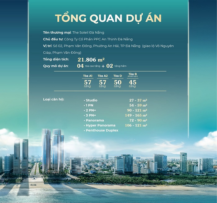 Tổng quan dự án Tổ hợp Soleil Ánh Dương Đà Nẵng