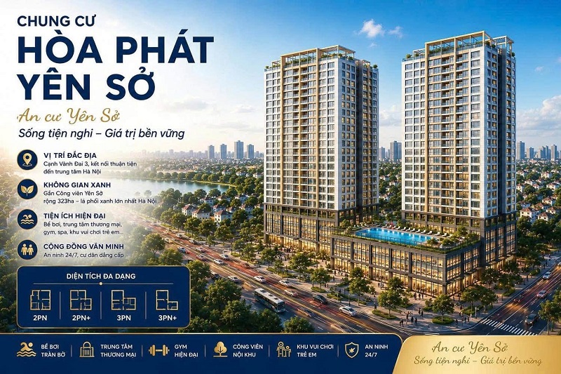 căn hộ chung cư Mandarin Garden 3 Chủ đầu tư Tập đoàn Hòa Phát
