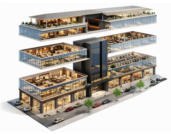 Mặt bằng phân khu dự án Le Grande Centre Cần Thơ