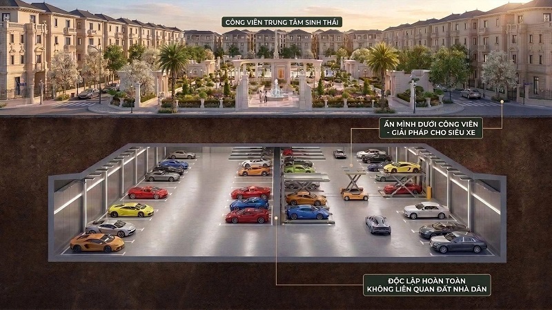 Nhà đẻ xe The President Park Mễ Trì Từ Liêm Hà Nội