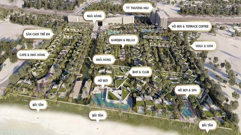 Phối cảnh chuyển nhượng Quỹ đất 20ha Dự án Vogue Resort 5 sao ở Cam Lâm, Cam Ranh, Khánh Hòa