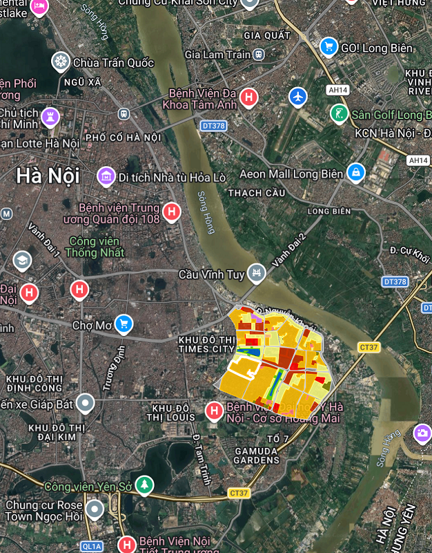 Vị trí Sun Vĩnh Hưng Hoàng Mai Hà Nội