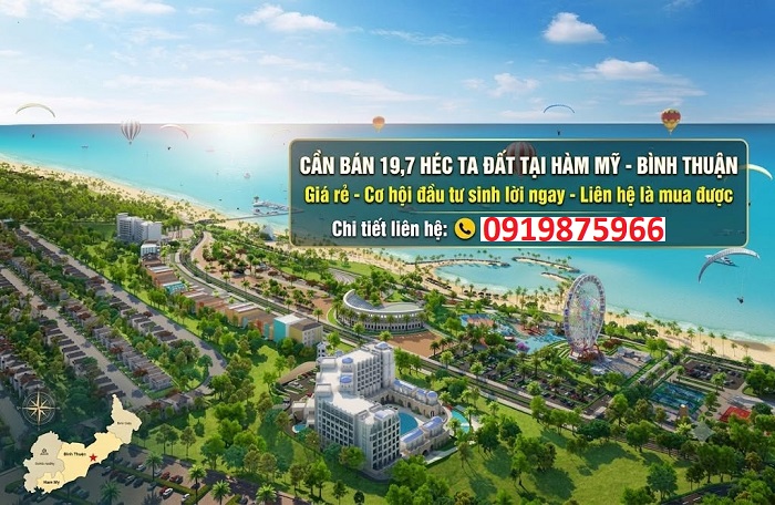 Cần chuyển nhượng đất 19,7ha Hàm Mỹ, Tiến Thành, Phan Thiết, Bình Thuận