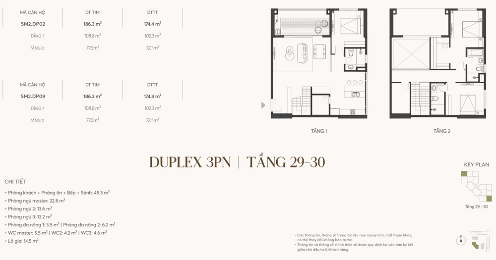 Căn hộ Duplex 3PN Greenera Southmark 486 Ngọc Hồi, Văn Điển, Thanh Trì, Hà Nội