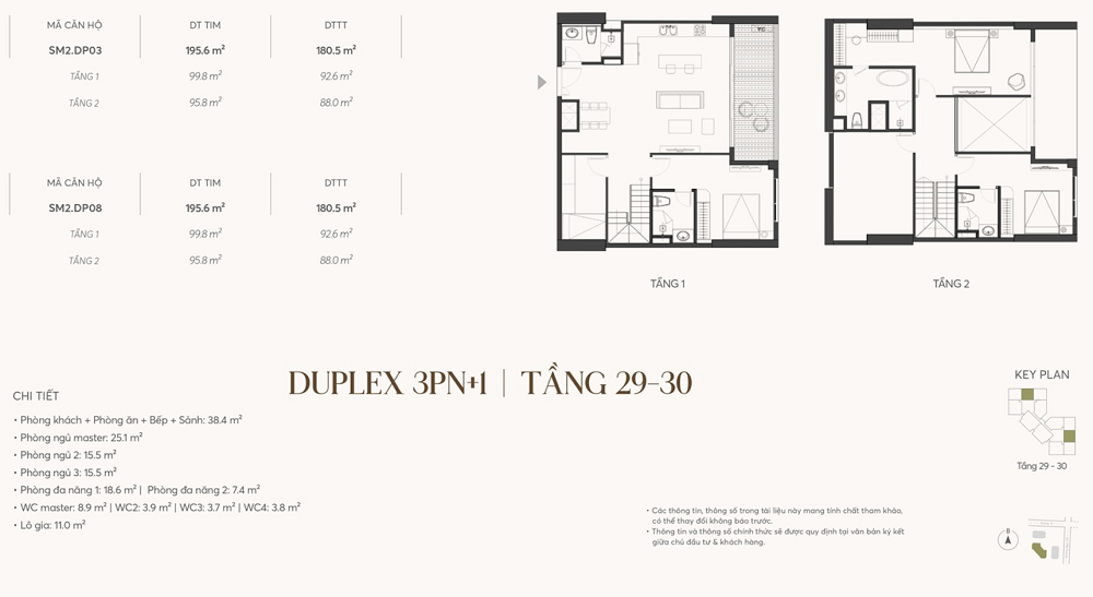 Căn hộ Duplex 3PN+1 Greenera Southmark 486 Ngọc Hồi, Văn Điển, Thanh Trì, Hà Nội