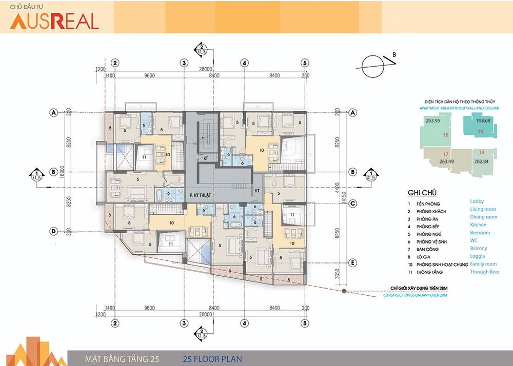 Mặt bằng tầng 25 The Legatus; Căn hộ chung cư 22 Liễu Giai Ba Đình