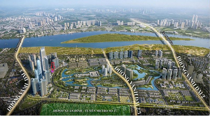 Vị trí Astor 1 IA25 Ciputra CĐT Thái Nam Land