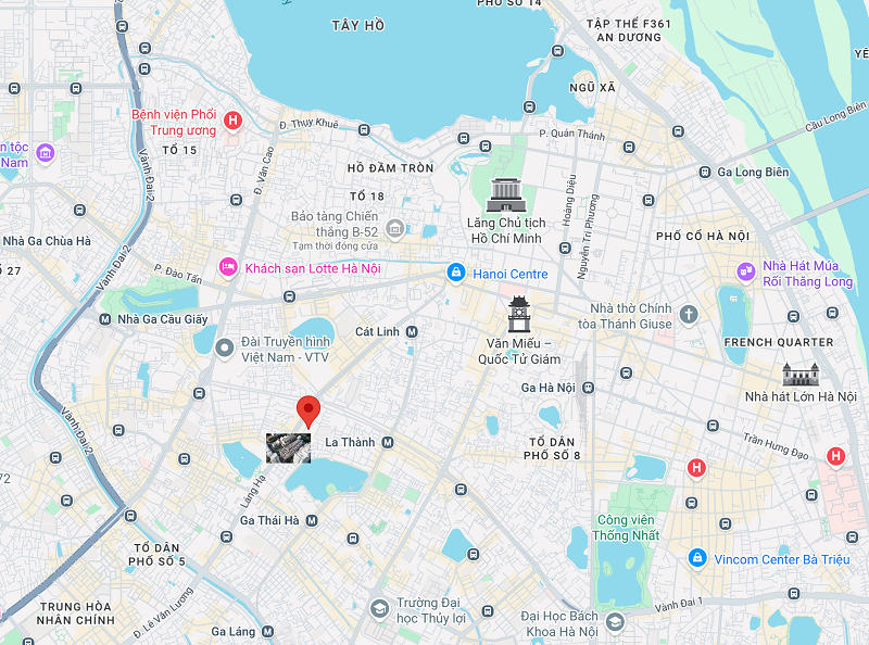 Vị trí dự án The Heritage 29 Láng Hạ CĐT GlexHomes mở bán