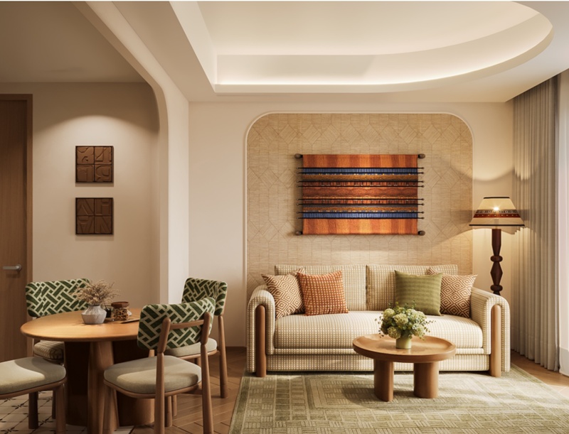 Nội thất căn hộ chung cư Sun Saphia Residence